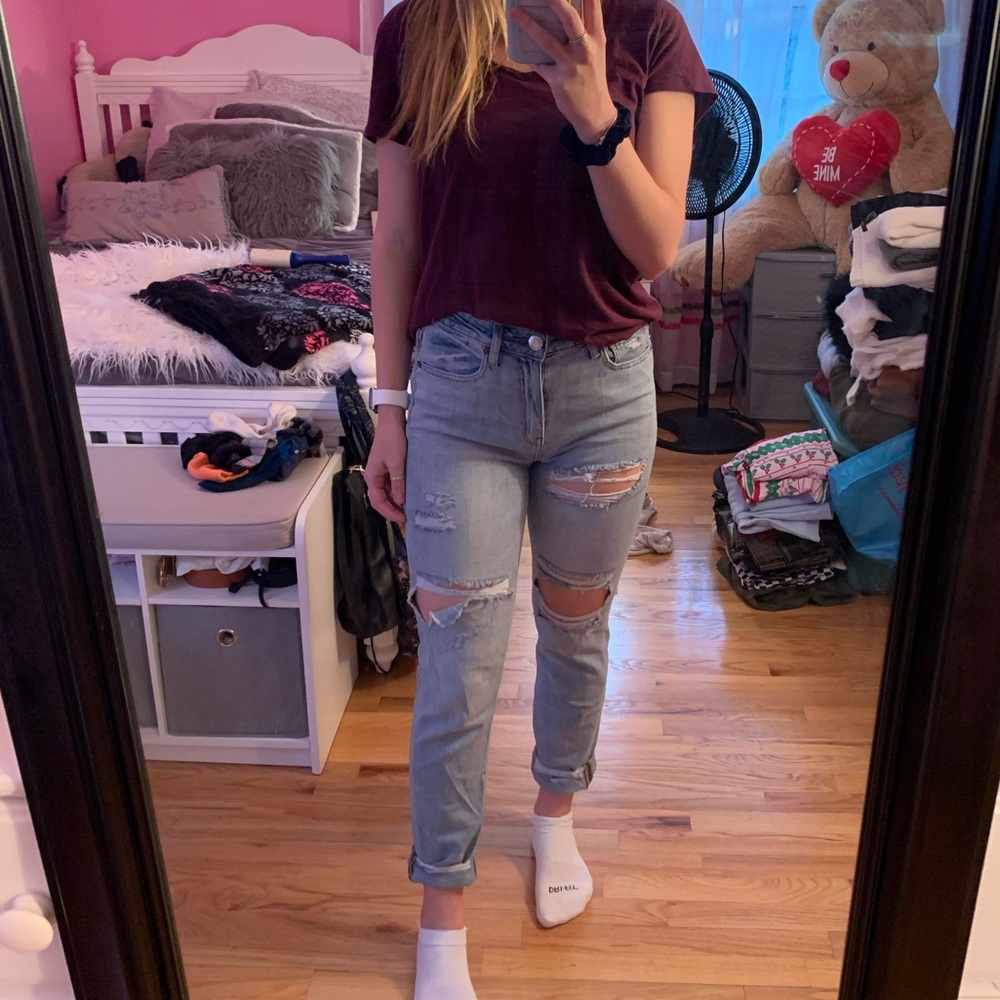 AE high waisted Tom girl jean